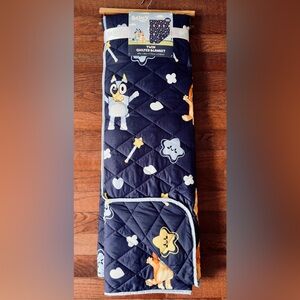 BLUEY TWIN QUILTED BLANKET DOUBLE SIDED 68 x 86 (173cm x 218cm) NEW FAST SHIP